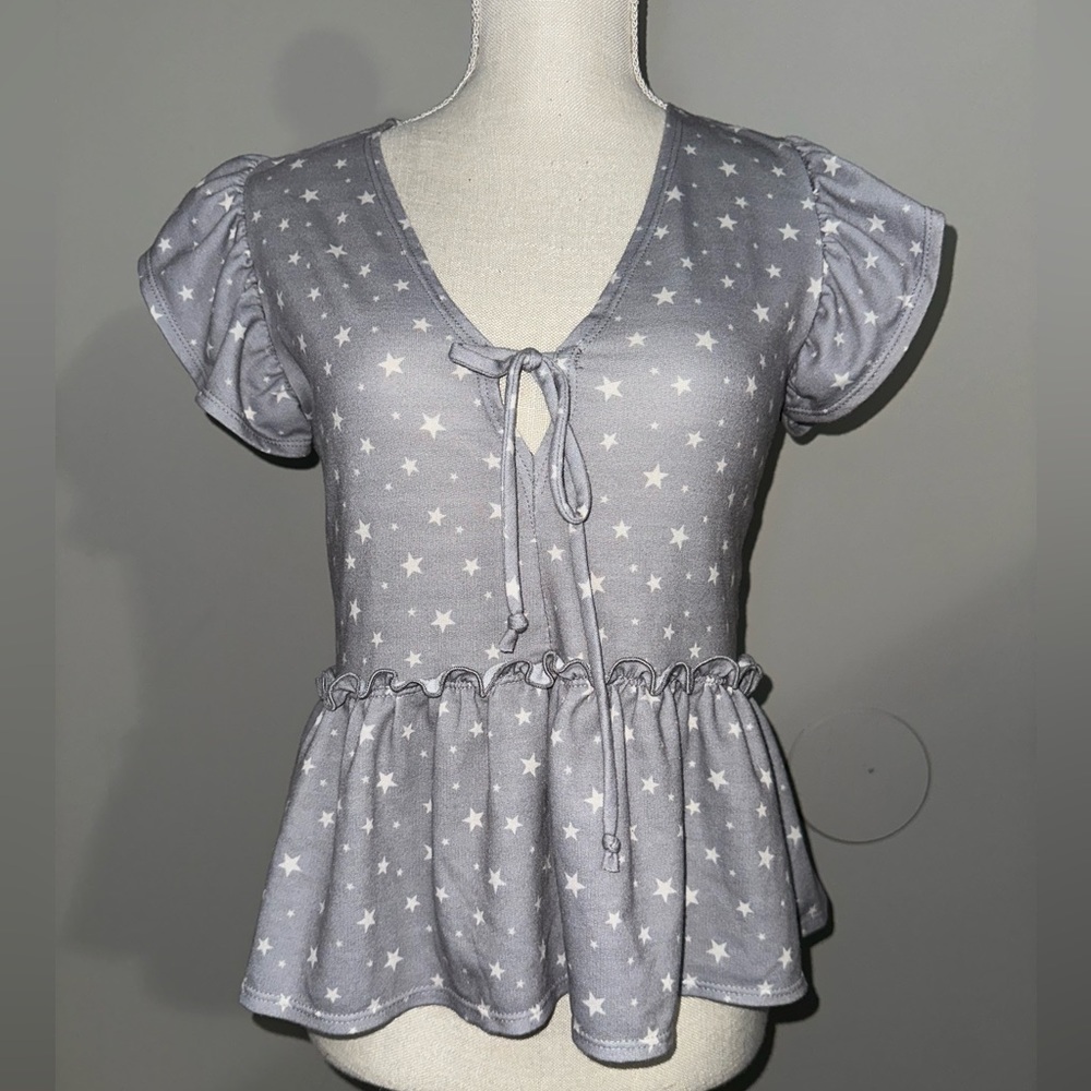 Altard state grey star print top